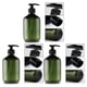 thumbnail image 2 of Wosthever Dispensador de jabón Relleno Bomba Botellas Gel de ducha Desinfectante Contenedor Marrón Baño Suministros Lociones 500ml Set No.8 Type1 NO1, 2 of 6
