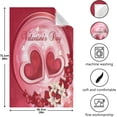 thumbnail image 3 of Valentine's Day Card with Beautiful Flowers Dish Towels Set of 6, Washable Tea Towels Dishcloths Lint-Free 18x28 Inch Fast Drying for Home Kitchen Clean, 3 of 5