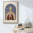 thumbnail image 5 of Boho Nativity I - Framed Gallery Wrapped Holiday Canvas - 25 x 37 - Natural Wood Frame, 5 of 8