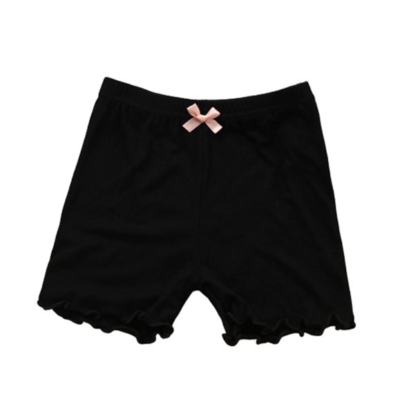 Flmtop Kids Girl Solid Color Soft Elastic Safety Shorts Underwear Underpants