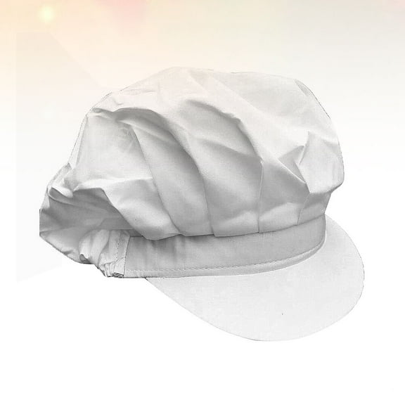 NICEXMAS White Chef Hat Breathable Polyester Mesh Protective Kitchen Working Cap