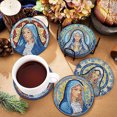 thumbnail image 4 of Kits de posavasos de pintura de diamante con forma especial (vidrio de color virgen) 6 piezas, 4 of 9