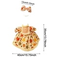 thumbnail image 2 of EaseDay Porch Goose Outfits Fall Pumpkin Dress Halloween Clothes for 23 Inch Yard Goose Decorations with a Matching Bow Included Seasonal Two Piece Set, 2 of 2