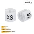 thumbnail image 3 of Unique Bargains Clothes Hanger Markers Tags, Fit 3.5mm Rod Garment Hanger Clips XS White, 3 of 7