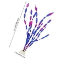 thumbnail image 5 of Plantas acuáticas de algas marinas artificiales para acuario, decoraciones de plantas para peceras, 10 piezas (púrpura), hojas suaves y base de cerámica resistente, 5 of 5
