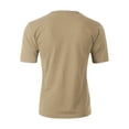 thumbnail image 3 of Ma Croix Mens Active Solid V-Neck T-Shirts Heavy Blend Cotton Short Sleeve, Up to 5XL, 3 of 4