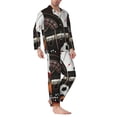 thumbnail image 2 of Kdxio Casino And Sports Men’s Pajama Set Pajamas For Men 2 Piece PJ Set with Men Pajama Pants and Long Sleeve T-Shirt Lounge Set-X-Large, 2 of 7