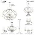 thumbnail image 5 of Livex Lighting Westfield Chandelier in Brushed Nickel, 5 of 10