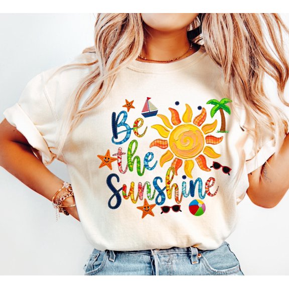 Be The Sunshine Shirt Summer Beach Shirt Sunshine Graphic Tee Cute Summer Outfit Vacation