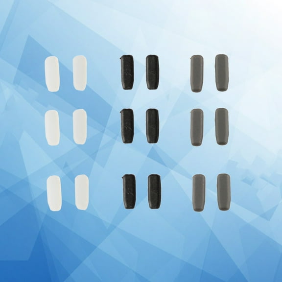 LULULION Replacement Eyeglass Nose Pads Oval Height Adjustment Practical for Daily Use 9 Pairs