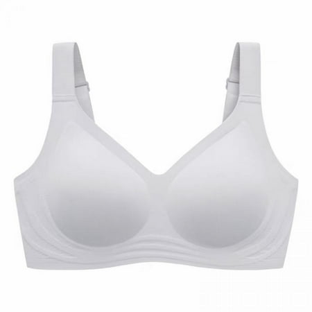 

Seamless Bra for Women Push up - Gather Bralette Solid Color Ultra-Soft and Breathable Non-marking Thin Oversized Bra Plus Size M-3XL(1-Packs)