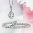thumbnail image 5 of Bling Jewelry Womens Classic 10CT CZ Solitaire Tennis Bracelet Cubic Zirconia .925 Sterling Silver 7 Inch, 5 of 6