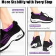 thumbnail image 6 of Sneakers Breathable Women Walking Shoes Slip on Trainers Women's Comfortable Casual Ladies Athletic Shoe Thick Bottom, 6 of 14