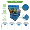 thumbnail image 5 of Summer Island Table Runner Linen Burlap Table Runner 72 Inches Long Coastal Flowers Beach Sea View Dresser Scarves for Kitchen Island Coffee Dining Room Party Wedding Holiday Decoration 13"x72", 5 of 8