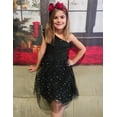 thumbnail image 6 of Oudiya Girls Spring One Shoulder Dresses Ruffle Sleeveless Formal Birthday Party Tulle Belted Dress for Kids 4-12Y, 6 of 8