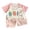 A1121-Pink, variant on Toddler Boy Summer Clothes Casual Outfit Print Short Sleeve T-Shirt and Shorts Set Summer Clothes, Pink 12-18 Months