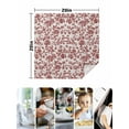 thumbnail image 5 of Hokiten Kitchen Dinner Napkins Set of 8 Farmhouse Red Cloth Napkins Reusable Washable Table Napkins for Weddings Cocktail Parties Holiday Table Decor 20x20 Inch, 5 of 8