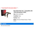 thumbnail image 2 of Front Brake Shoe Set - Compatible with 1966 International 1000A - Centric, 2 of 2