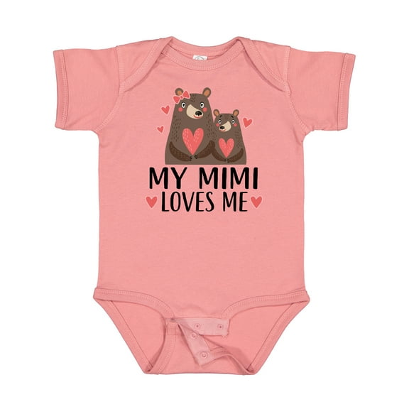 Inktastic My Mimi Loves Me Bear Boys or Girls Baby Bodysuit