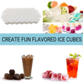 thumbnail image 5 of Bandejas para cubitos de hielo, bandejas flexibles para cubitos de hielo con tapa, para bebidas frías, whisky y cócteles, 5 of 5
