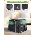 thumbnail image 5 of Morpilot Bolsa transportadora para mascotas, bolsa transportadora portátil para gatos con apertura superior, tapete extraíble y malla transpirable, bolsa transportadora plegable para perros y gatos, c, 5 of 5