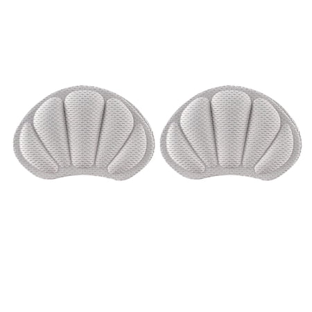 2Pcs Heel Protectors Liner Grip Extra Thick Soft Sponge Non Slip Grey