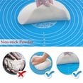 thumbnail image 3 of Estera de silicona para hornear, estera rodante para repostería, estera para masa antideslizante, bandeja para hornear, revestimiento, herramienta para hornear en la cocina, 3 of 7
