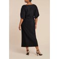 thumbnail image 2 of ELOQUII Women's Plus Size Draped Plisse Dress, 2 of 2