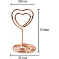 thumbnail image 2 of Place Card Holders Heart Shape, Elegant Design Table Number Stand For Wedding, Birthday, Office (10 Pcs), 2 of 6