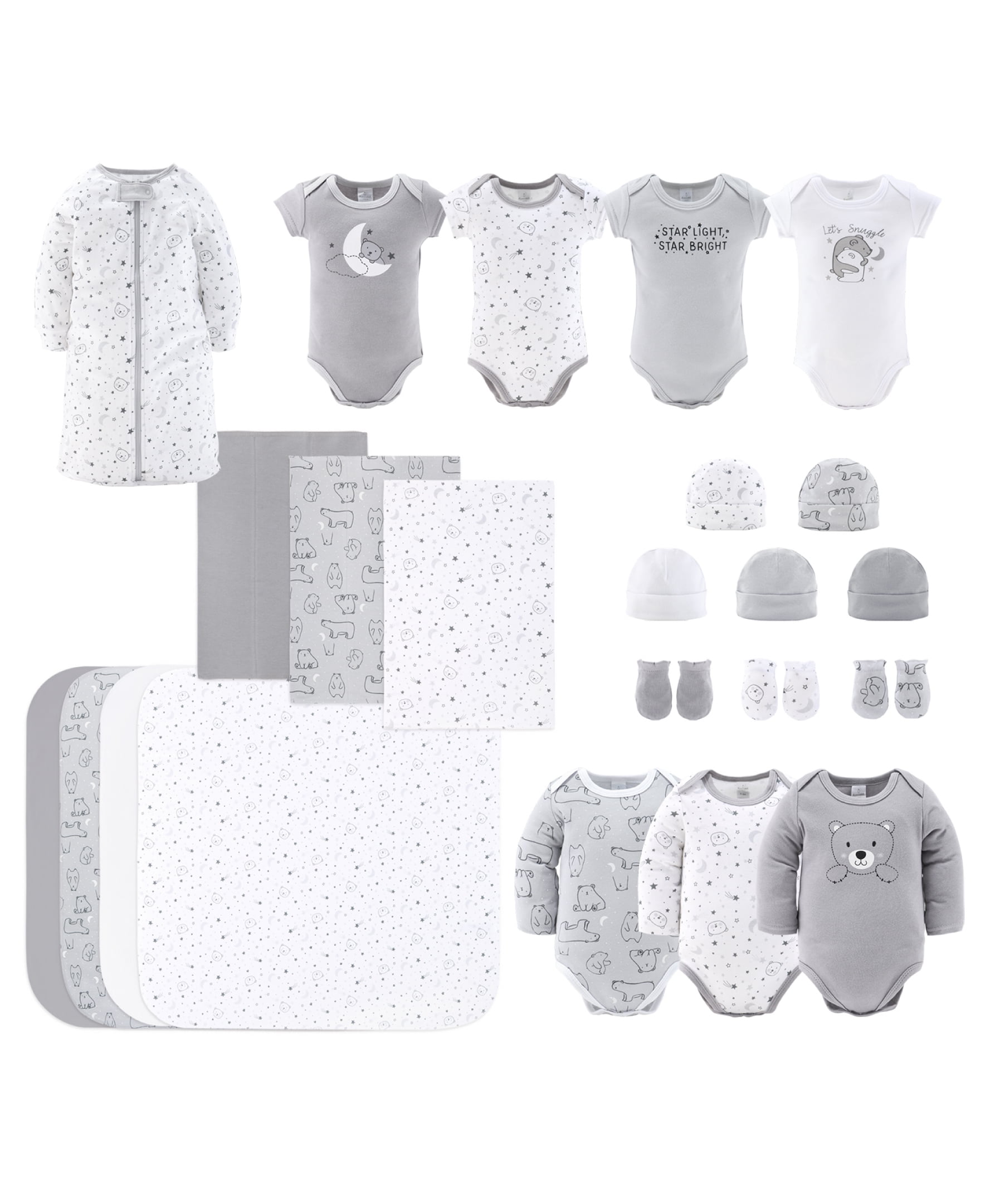 The Peanutshell Newborn Baby Layette Gift Set for Baby Boys and Girls