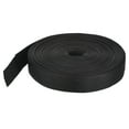 thumbnail image 1 of Correa de tejido de polipropileno liviano de 1 1/4" 25 yardas mochila negra para correas de carga de equipaje, 1 of 5