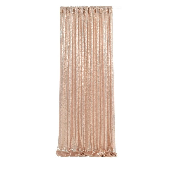 geerera 1 Panel Sequin Backdrop Curtain, Large Party Stage Curtain, Glitter Curtain, for Wedding Holiday Decoration, Event Background 24"x96"