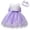 Purple, variant on Splozh Toddler Girl Wedding Guest Dress Princess Dress Baby Girls Lace Bowknot Princess Wedding Formal Tutu Dress Headband Set Clothes,Beige,0-3 Months