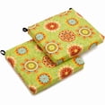 thumbnail image 4 of Blazing Needles 93454-2CH-REO-55 20 x 19 in. Patterned Outdoor Spun Polyester Chair Cushions, Dejana Fiesta - Set of 2, 4 of 5