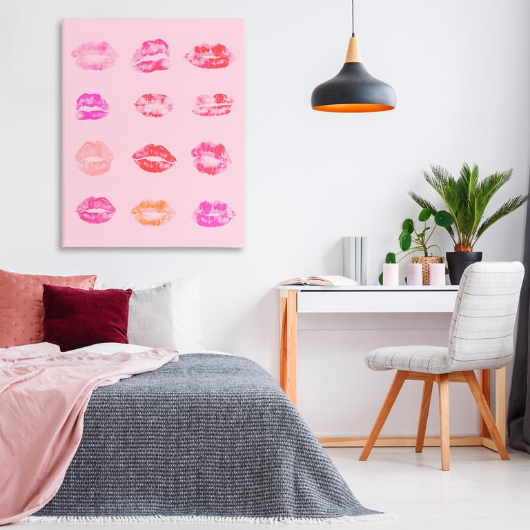 Stupell Industries "Colorful Kiss" Fashion Pattern Wall Plaque - 10 X 15 Inches