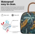 thumbnail image 3 of Botanical Hawaiian Lunch Bag – Aloha Tropical Plant and Palm Leaf Pattern, Insulated Portable Cooler Tote, 3 of 3