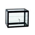 thumbnail image 2 of Tempered Glass Display Cabinet With Aluminum Alloy, Lock, 24"x12"x18", Interior Sliding Door Showcase Glass, Aluminum, Lockable, 24"w X 12"d 18"h,, 2 of 7