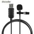 thumbnail image 3 of docooler Mini Microphone à Pince Lavalier avec Prise USB pour Ordinateur PC Portable, 3 of 8