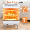 thumbnail image 4 of 35L Luxury Foldable Towel Warmer, 600W Fast Heating, Auto Shut Off, Fits 3 Large Towels (45x70), Bathrobes & Blankets, Heat/Dry Modes, 24H Delay, Perfect for Bathroom, Spa, Home (UL Listed), 4 of 8