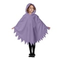 thumbnail image 2 of Gunia Kids Ghost Poncho Cape Cloak Cosplay Halloween Costumes Role Play Dress-Up Outfits For Boys Girls Stage Performance Holiday Party Wear,Purple, 2 of 8