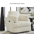 thumbnail image 3 of Signature Design by Ashley Tie-Breaker Ivory Swivel Glider Recliner, 3 of 15