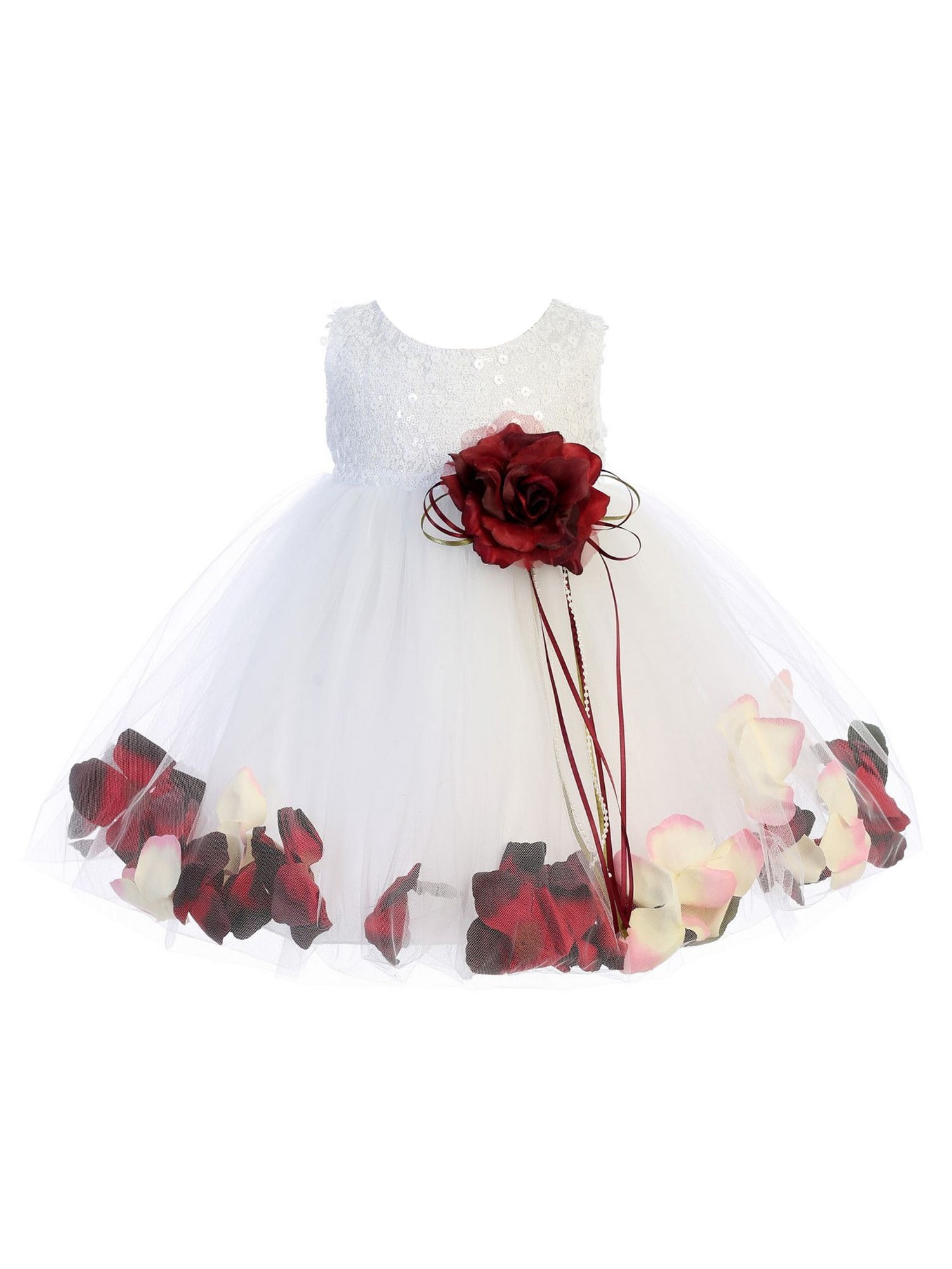 baby girl maroon dress