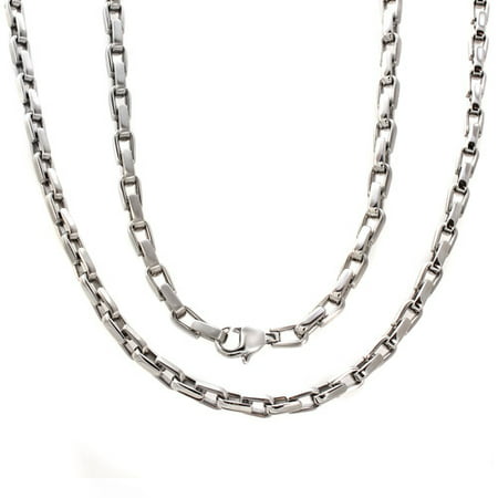 Men's Stainless Steel U-Link Chain, 24