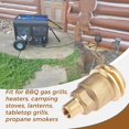thumbnail image 4 of wqlpp-Male QCC1 Acme Nut Propane Gas Fitting Hose Adapter with 1/4 Inch Male Pipe Thread, Propane Quick Connect Fittings, Solid Brass Outdoor Cooking Adapter, 4 of 4