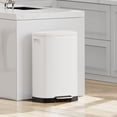 thumbnail image 5 of KSSKSS 13 Gallon Trash Can with Lid,Fingerprint-Proof Stainless Steel Kitchen Trash Can with Soft-Close Lid and Removable Inner Bucket,White, 5 of 8