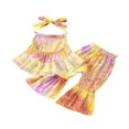 thumbnail image 1 of Girls Tie-dye Set Sleeveless Halter Tops Flared Trousers, 1 of 4