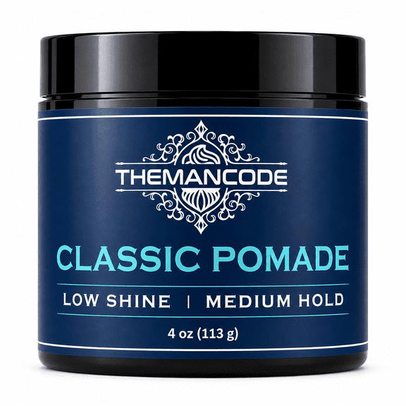 THEMANCODE Hair Pomade for Men, Classic Pomade with Matte Finish, Low Shine Medium Hold Men’s Hair Styling Pomade, 4 oz