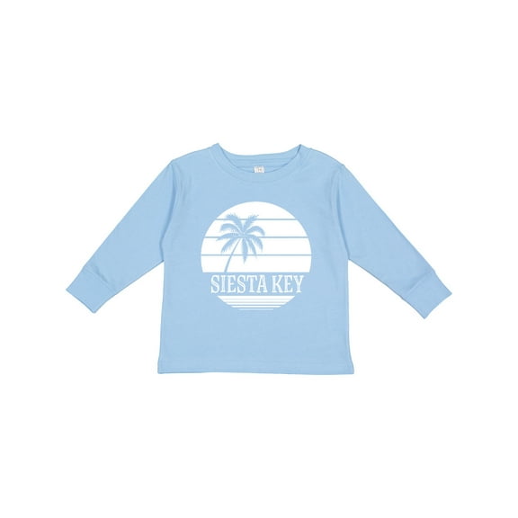 Inktastic Siesta Key Florida Beach Trip Boys or Girls Long Sleeve Toddler T-Shirt