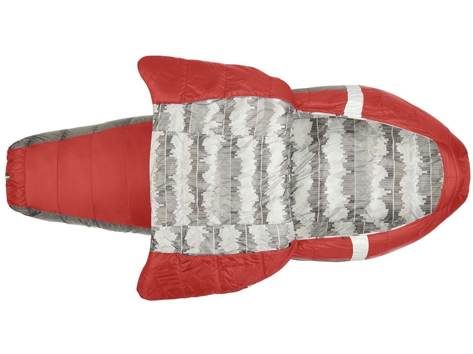 Sierra Designs Backcountry Bed 650F 20 Deg Sleeping Bag, Red, Regular