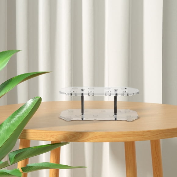 CRILSTYLEO Soporte Transparente Para Dardos De Acrílico Con Organizador Multifuncional Para Oficina Y Hogar